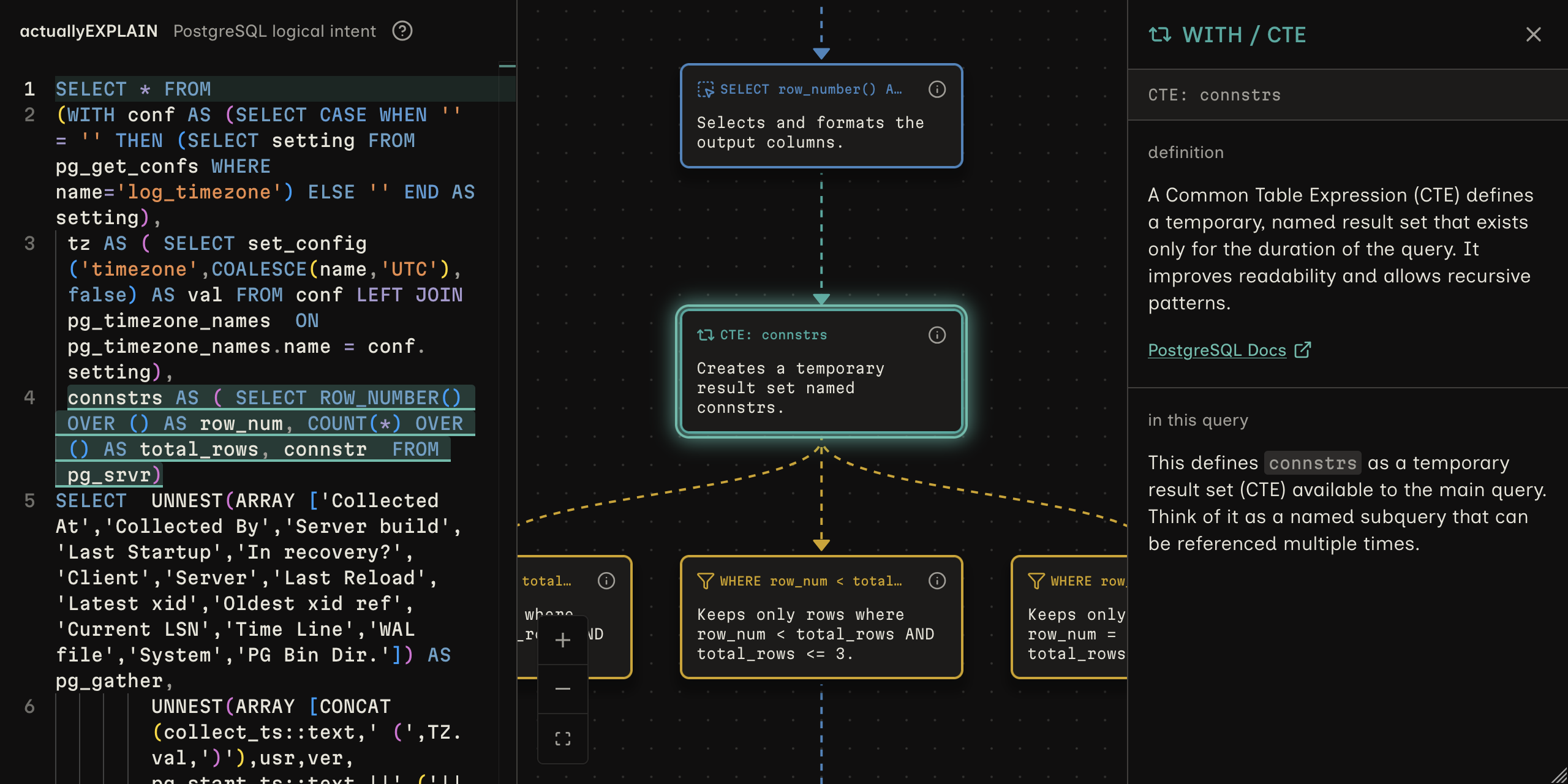 actuallyEXPLAIN — Visual SQL Logic Mapper